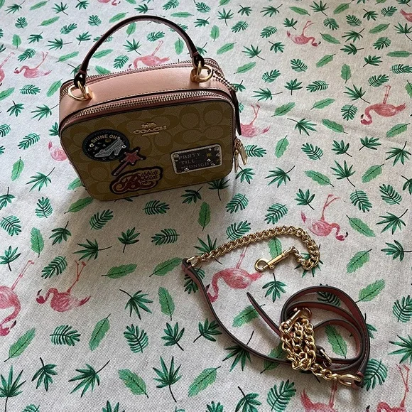 Disney x Coach Signature Princess Patches Crossbody Bag